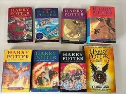 Harry Potter Hardback Books 1-7 Complete Set Incl 1st Editions JK Rowling +extra