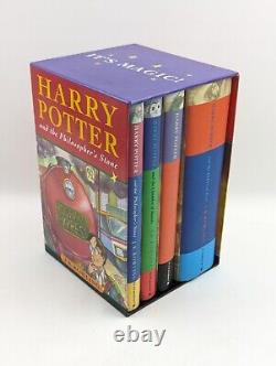 Harry Potter Hardcover 4 Book Set Boxed Original Covers UK Edition Bloomsbury