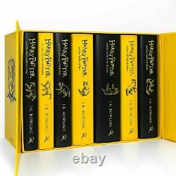 Harry Potter Hufflepuff House Editions 7 Books Hardback Box Set by J. K. Rowling