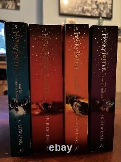 Harry Potter Illustrated Editions 4 Books Set by J. K. Rowling (2019, Hardback)