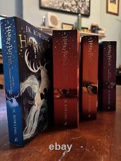 Harry Potter Illustrated Editions 4 Books Set by J. K. Rowling (2019, Hardback)
