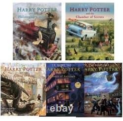 Harry Potter Illustrated Hardback 1-5 Book Collection Set BRAND NEW