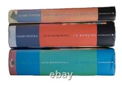 Harry Potter Set of three rare first edition hardback books Bloomsbury 1999-2007