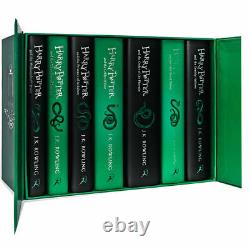 Harry Potter Slytherin House Editions 7 Books Hardback Box Set by J. K. Rowling