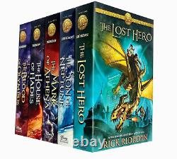 Heroes of Olympus Complete Collection 5 Books Set Hardcover NEW
