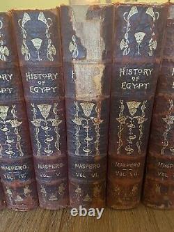 History Of Egypt, 1904-06 13 Volume Book Set Maspero, Rappoport, King & Hall