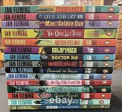 Ian Fleming 007 JAMES BOND 15 PB Books COMPLETE SET Penguin Collection Excellent