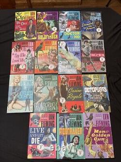 Ian Fleming 007 JAMES BOND 15 PB Books COMPLETE SET Penguin Collection Excellent