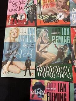 Ian Fleming 007 JAMES BOND 15 PB Books COMPLETE SET Penguin Collection Excellent