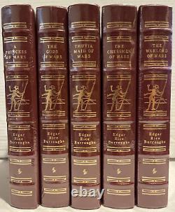 JOHN CARTER OF MARS 5 Book Set Edgar Rice Burroughs Easton Press