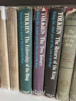 J. R. R. TOLKIEN THE LORD OF THE RINGS Trilogy UK HB with D/J Set of 3 1974 2nd/8th
