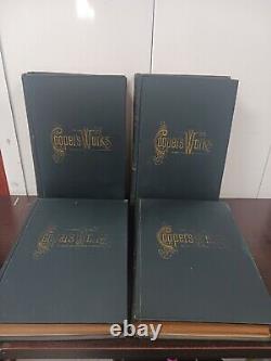 James Fenimore Cooper's Works antique 4 Volumes of 10 vol set Collier 1891