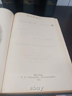 James Fenimore Cooper's Works antique 4 Volumes of 10 vol set Collier 1891