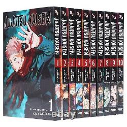 Jujutsu Kaisen by Gege Akutami 10 Books Collection Manga Set Ages 13-17 PB