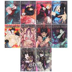Jujutsu Kaisen by Gege Akutami 10 Books Collection Manga Set Ages 13-17 PB