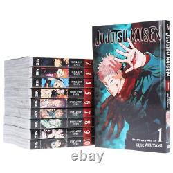 Jujutsu Kaisen by Gege Akutami 10 Books Collection Manga Set Ages 13-17 PB