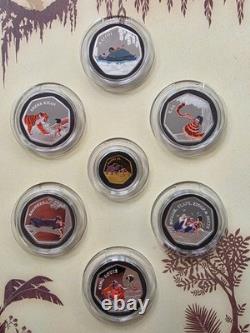 Jungle Book 2.25g 24ct Gold + silver plated Coin Set Disney Collection