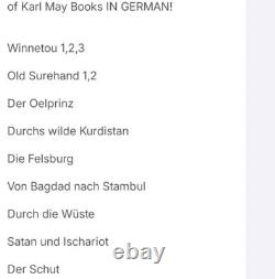 KARL MAY BOOKS SPECIAL LTD EDITION VOLUME SET GERMAN Collected Works 1960's RARE