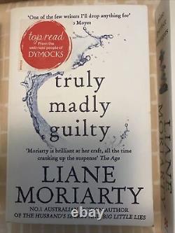 LIANE MORIARTY AUTOGRAPH -Signed! Complete Set Collection X 9 Books. Bulk Lot