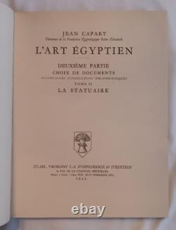 L'Art Egyptien (1st edition) by Jean Capart (1922, 1942) 3-volume set