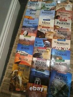 Large collection set ancient civilizations reference books DVDs Egypt Normans