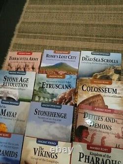 Large collection set ancient civilizations reference books DVDs Egypt Normans