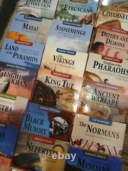 Large collection set ancient civilizations reference books DVDs Egypt Normans