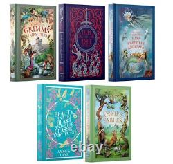 Leather Bound Classic Fairy Tales & Mythology 5 Books Collection Set
