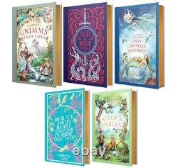 Leather Bound Classic Fairy Tales & Mythology 5 Books Collection Set