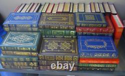 Lot Of 54 Like New The Franklin Library Gold Gilded Leather Hardcover Book Set