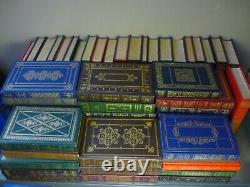 Lot Of 54 Like New The Franklin Library Gold Gilded Leather Hardcover Book Set