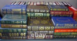 Lot Of 54 Like New The Franklin Library Gold Gilded Leather Hardcover Book Set