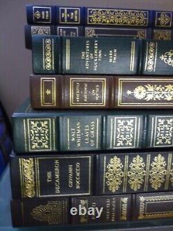 Lot Of 54 Like New The Franklin Library Gold Gilded Leather Hardcover Book Set