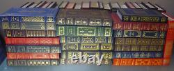 Lot Of 54 Like New The Franklin Library Gold Gilded Leather Hardcover Book Set