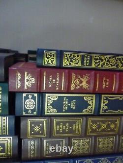 Lot Of 54 Like New The Franklin Library Gold Gilded Leather Hardcover Book Set