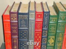 Lot Of 54 Like New The Franklin Library Gold Gilded Leather Hardcover Book Set