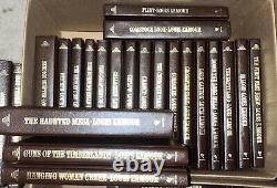Louis L'Amour Collection Leatherette Set 120 FIRST 1ST EDITION Good Con Sackett