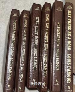 Louis L'Amour Collection Leatherette Set 120 FIRST 1ST EDITION Good Con Sackett