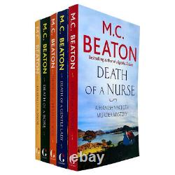 M C Beaton 5 Books Collection Set NEW Death Series (Nurse, Gentle, Wife, Bore, Snob)