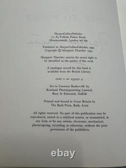 Margaret Thatcher Hand Signed Set Of 4 Books Rare With Collected Speeches