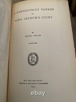 Mark Twain Book Set CLASSIC COLLECTION HARPERS LIBRARY EDITION 10 Hardbacks 1903