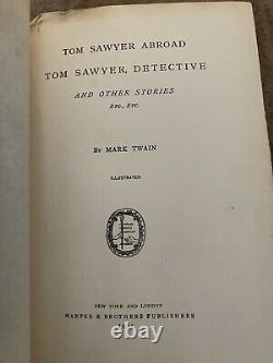 Mark Twain Book Set CLASSIC COLLECTION HARPERS LIBRARY EDITION 10 Hardbacks 1903