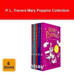 Mary Poppins The Complete Collection 5 Books Set Pack by P. L. Travers NEW