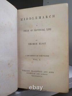 Middlemarch George Eliot 1873 FULL SET 4 Books ID2922