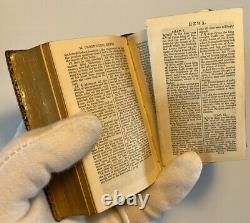 Miniature Holy Bible Common Prayer Set, 1837 Antique Leather Collectible Books