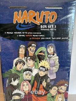 NARUTO English Manga Complete Box Set 3 Vol 49-72 NEW SEALED