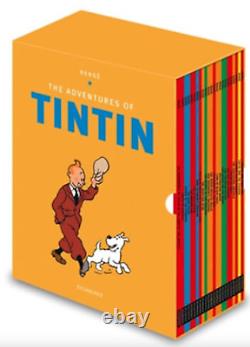 NEW The Adventures of Tintin Box Set 23 Books Collection Herge Slipcase Gift Set