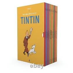 NEW The Adventures of Tintin Box Set 23 Books Collection Herge Slipcase Gift Set