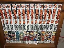 Naruto Manga Wooden Shadow Box Set Book 1-27 Limited 4186/5000 Shonen Jump VIZ