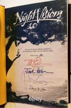 Night Visions 10 ed Richard Chizmar 1st Edition, SIGNED by authors Ltd Unread